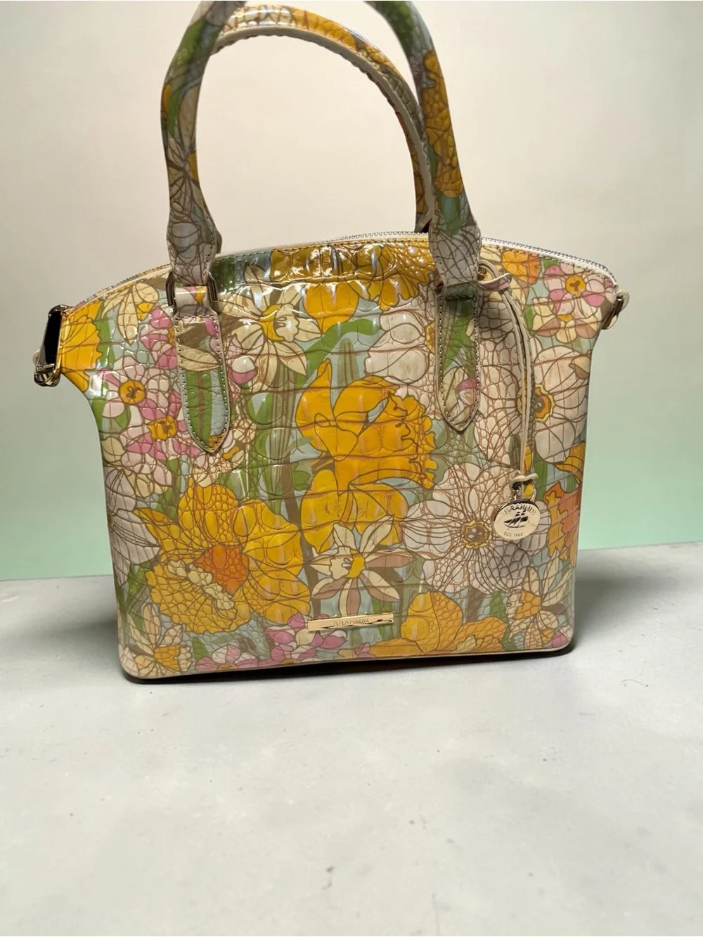 Brahmin Duxbury Satchel in Daffodil Melbourne. NWT LIMITED EDITION
